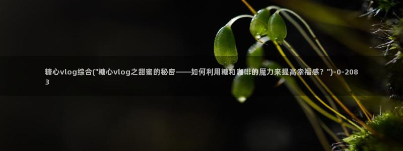 糖心vlog晚晚：糖心vlog综合(\